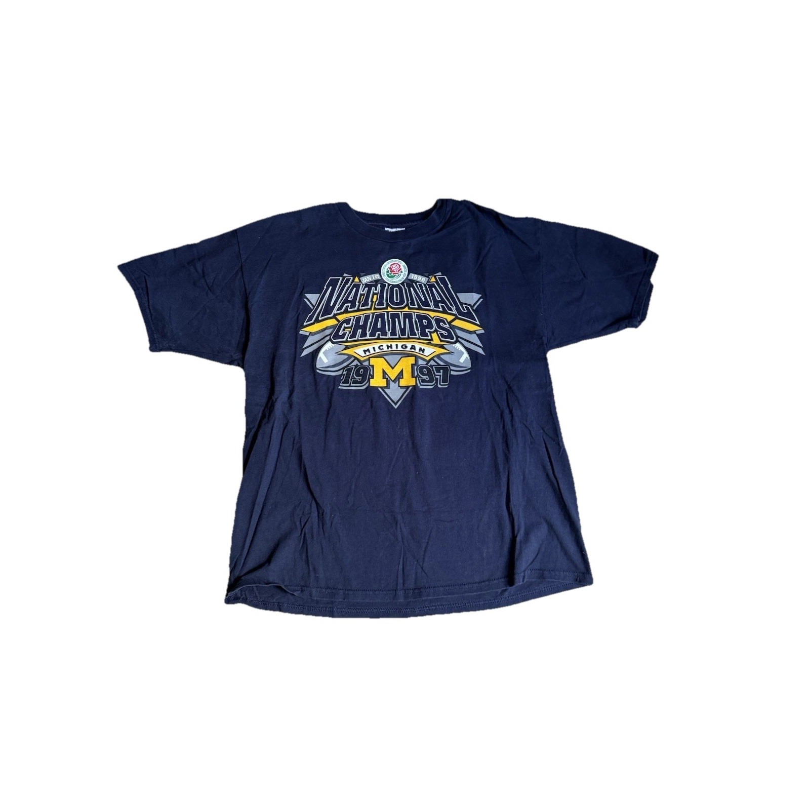 Vtg 1998 University Of Michigan Football Ncaa Rose Bowl Champions Shirt Size Xl
